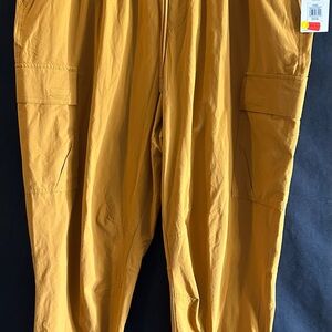 Calia Women’s High-Rise Jogger Pants XL – Yellow Relaxed Fit